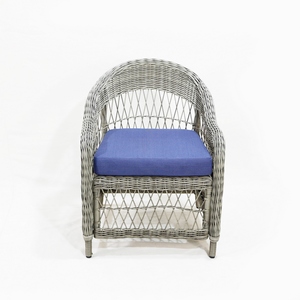 Minimalist Plastic Outdoor Villa Garden Chair Adjustable Recliner with Cushions - Product Image 2