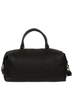 Sac de voyage de luxe en cuir véritable marron foncé pour homme, avec bandoulière bicolore, grand sac de week-end, sac de sport, sac de nuit, bagage en polyester - Product Image 2