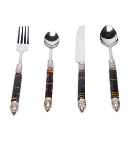 Ensemble de couverts en métal de qualité supérieure pour mariage, anniversaire, ou réception, finition élégante et luxueuse pour la table de restaurant - Product Image 6