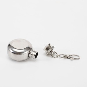 Mini flacon à liqueur de poche en acier inoxydable 304 de 1 oz, porte-clés, conteneur d'<span class=keywords><strong>alcool</strong></span> portable - Product Image 4