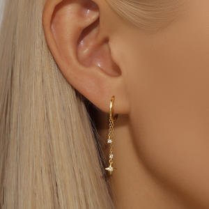 Ensemble de bijoux Starburst, collier, boucles d'oreilles, bracelet, argent sterling 925, zircone cubique - Product Image 4