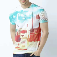 T-shirt promotionnel unisexe à col rond en coton 100% de haute qualité, impression par sublimation, logo personnalisé, OEM/vente en gros