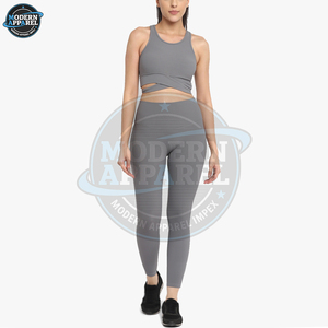 Ensemble de yoga sans couture de haute qualité pour femmes, vêtements de sport pour la gym, ensemble de yoga personnalisé avec logo - Product Image 6