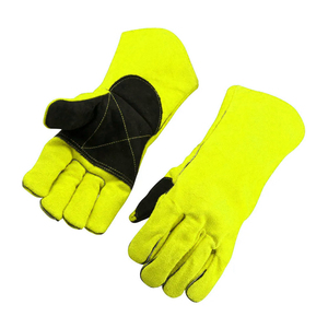 Wholesale Price Multipurpose Hand Safety Welder Working <b>Gloves</b> High Quality Double Layer Cowhide Leather Welding Work <b>Gloves</b> - Product Image 3