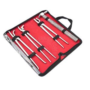 Kit de herramientas de herrador de alta resistencia con clincher estándar, clincher curvo, martillo de herrador y clincher tipo cocodrilo de acero inoxidable - Product Image 1