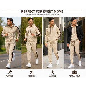 Conjunto Deportivo Masculino de Tela de Algodón de Primera Calidad, Ideal para Entrenamiento en el Gimnasio, Ropa de Invierno, Personalizable con Etiqueta Privada - Product Image 6