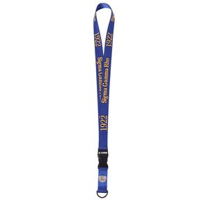 Lanière Porte-clés Bleu Royal et Or Sigma Gamma Rho, Bracelet de Poignet avec Lettres de Sororité Grecque, Porte-clés Personnalisé, Accessoire de Campus, Cadeau - Product Image 2