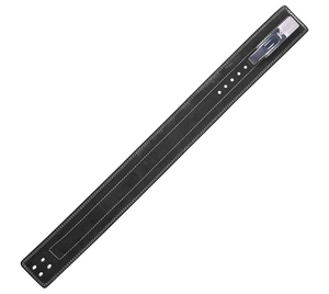 White Adjustable Waist Support Belt with Buckle Closure for Weight Lifting and Strength Training Unisex Breathable Design - Product Image 3