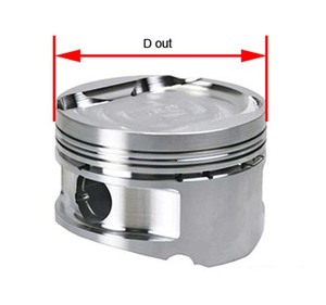 Kit de pasadores de pistón para Ford Kent CVH 74mm 1297cc 1.3L E6ME6102AA E7ME6102AB Fiesta Escort Ka - Product Image 1