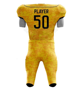 Ensemble d'uniformes de football américain d'origine - Respirant, manches courtes, grande taille, taille personnalisable, 100% polyester, unisexe, adulte - Product Image 2