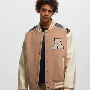 Wholesale Popular Design Best Quality <b>Light</b> Weight Men Varsity <b>Jacket</b> Stretchable & Good Manufacturer Varsity <b>Jacket</b> For Men's - Product Image 1