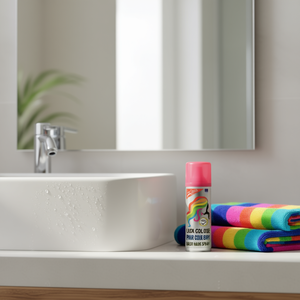 Spray de Color de Cabello Rosa de Un Solo Uso, Laca Capilar Color Fucsia, Producto Multiusos Styler - Product Image 2