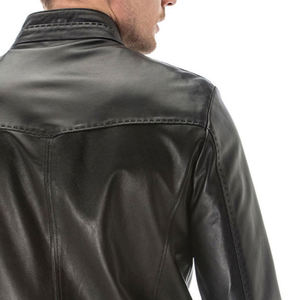 Producto en Oferta, Chaqueta de Cuero para Hombre, Diseño Ajustado, Personalizable con Logotipo, Cierre Completo, Chaqueta de Invierno - Product Image 5