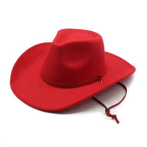 Chapeau de cowboy avec logo imprimé, nouveau design hiver, chapeaux Fedora pour femmes, vente en gros 2026, chapeaux de cowboy pour hommes avec cordon coupe-vent - Product Image 6