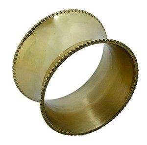 Anneaux de serviette en laiton faits à la main, décoration de table élégante pour les dîners, les mariages et les fêtes - Product Image 3