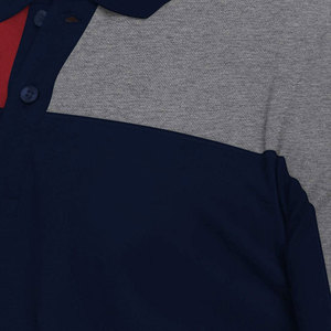 เสื้อเชิ้ตคัลเลอร์บล็อกผู้ชายโลโก้สั่งทำ ขายส่ง เสื้อคอกลมแขนสั้น ผ้าโพลีเอสเตอร์ น้ำหนักเบา สวมใส่สบาย เหมาะสำหรับธุรกิจ กอล์ฟ และเป็นยูนิฟอร์ม - Product Image 5