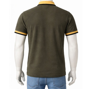 เสื้อเชิ้ตคอปกตัดต่อ แขนสั้น แต่งขอบตัดต่อ สไตล์ลำลอง ผ้าฝ้ายปิเก้ 100% คุณภาพสูง ระบายอากาศได้ดี - Product Image 6