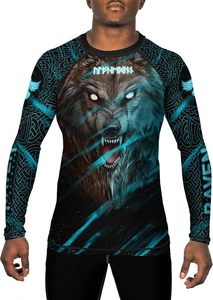 Sublimation Rash Guard-Lightweight Breathable <b>Compression</b> Top with Anti-Bacterial and UV Protection for Training - Product Image 4