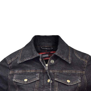 Veste en jean d'hiver pour femme, 100 % coton, tissu tricoté, effet délavé vintage, style streetwear décontracté pour le printemps et l'automne - Product Image 4