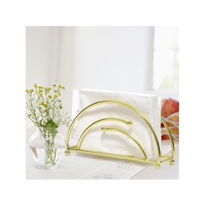 Exclusive Quality Metal <b>Tissue</b> Holder Stand Vintage Gold Napkin Holder for Home Kitchen <b>Wedding</b> Restaurant Dining Table Supplies - Product Image 4