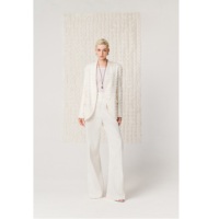 Blazer décontracté pour femme écologique SOLVIRE TEXTURE BLAZER, Fourniture ODM, Blazer en lin de qualité supérieure, Finition texturée artisanale, Blazer Femme