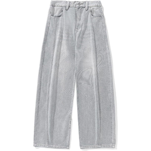 Pantalones Vaqueros Anchos de Mezclilla Lavada para Hombre, Estilo Holgado, Moda Urbana, Ropa Casual - Product Image 6