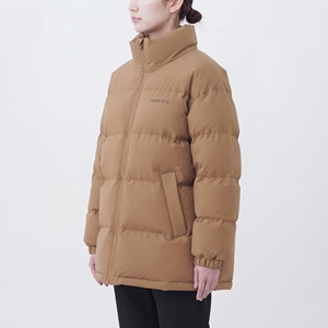 Women's Long <b>Quilted</b> Puffer Jacket Stand Collar Full Sleeve Solid Color Winter Coat <b>Thick</b> Polyester Wadding Warm Jacket - Product Image 2
