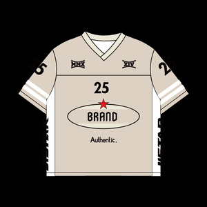 เสื้อยืดอเมริกันฟุตบอลไซส์พลัสปรับแต่งได้ ระบายอากาศ แห้งเร็ว ต้านเชื้อแบคทีเรีย แขนกุด โพลีเอสเตอร์ 100% พิมพ์ลายดิจิตอลด้านหน้า - Product Image 1