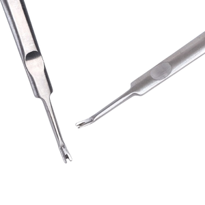 Precision Nail Cleaning Fork Round Shape Manicure 11.3cm Length for <b>Removing</b> Dirt Dead Skin and Cleaning Nail Corners - Product Image 2