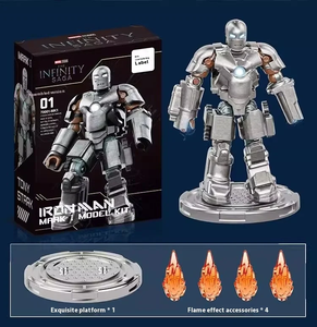 Figura de acción Iron Men Assembling Mk6 Blocks Is Coming, muñeco creativo tres en uno, ¡águela para comenzar la divertida aventura! - Product Image 2