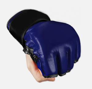 Guantes de Boxeo MMA de Cuero con Logotipo Personalizado Profesional, Medios Dedos, Transpirables, Ligeros, Cierre de Gancho y Bucle, Unisex para Exteriores - Product Image 2