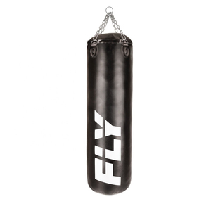 Black Fly <b>Boxing</b> Training Bag PU Durable Sand Filled Lace-up Closure Adult Use Made With Premium Quality Leather - Product Image 1