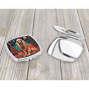 Afghan Hound Christmas Compact <b>Travel</b> Makeup <b>Mirror</b> Portable Folding Handheld Design Gift for Women and Girls - Product Image 3