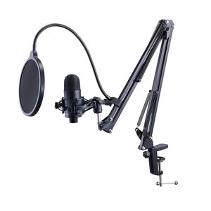 Professionale 192kHz/24-bit Kit microfono USB a condensatore braccio braccio Stand Pop filtro montaggio Shock pulsante Mute cuffie Jack per - Product Image 1