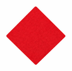 Écusson brodé en feutre rouge diamant style zone de chute DZ - Product Image 1