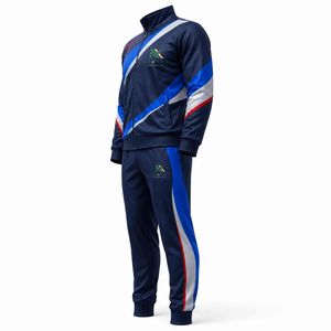 Conjunto Deportivo Personalizado para Hombre, con Capucha, Chaqueta con Cierre Completo y Pantalones, Traje de Entrenamiento Sólido para Invierno - Product Image 2
