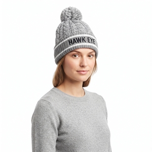 Bonnet en acrylique tricoté uni, chaud, unisexe, avec logo personnalisé, pour l'hiver, vente en gros - Product Image 4