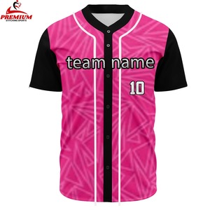 Men Custom Printed Breathable <b>Baseball</b> Jerseys 100% Polyester Moisture Wicking Quick Dry with Personalized Names and Logos - Product Image 1