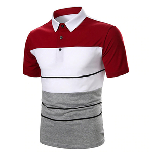 ราคาโรงงานขายส่ง เสื้อยืดผู้ชาย ผ้าถักกันยับ 100% ผ้าฝ้าย มีกระเป๋า แขนสั้น รับออกแบบลายพิมพ์คุณภาพสูง - Product Image 5