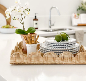 Bandeja de lujo de mimbre para piscina, tejida a mano, excelente calidad, precio aceptable, diseño bohemio, bandeja de ratán. - Product Image 5