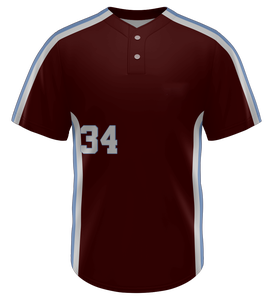 Maillot de baseball personnalisé à col en V, séchage rapide, respirant, uniforme d'équipe par sublimation, vêtements de sport, vente en gros d'usine OEM - Product Image 2