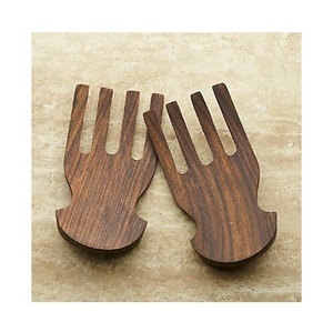 Juego de Mezcladores de Ensalada de Madera de Alta Calidad, Herramienta Artesanal de Madera para Servir Ensaladas - Product Image 1