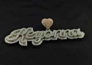 Colgante de Lujo Hip Hop Personalizado con Moissanita VVS, Chapado en Oro de 18K, con Letra Inicial y Dije de Estrella, Plata 925, Certificado GCI IDGL - Product Image 3