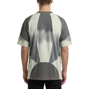 T-shirt Homme Oversize Boxy en Coton Lourd 300 GSM Personnalisé, Style Vintage Délavé, Patchwork, Streetwear, Luxe, Col Rond, Vierge - Product Image 4