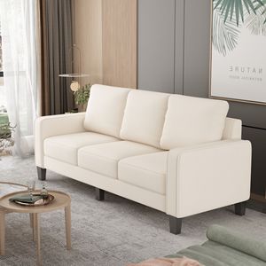 Moderno divano in tessuto Beige per soggiorno mobili eleganti - Product Image 2