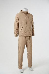 Survêtement à capuche pour homme, manches longues, couleurs contrastées, polyester léger, vêtements décontractés de printemps avec poches latérales - Product Image 5
