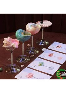 Coupe à cocktail de luxe faite à la main en coquillage marin – Vaisselle élégante d'inspiration océanique pour occasions spéciales et cadeaux - Product Image 6