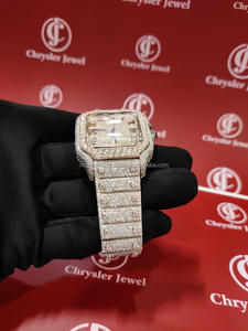 2025 VVS iced OUT Moissanite นาฬิกาผู้ชาย Moissanite นาฬิกาฮิปฮอป VVS Moissanite เพชร - Product Image 3