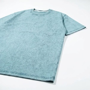 เสื้อยืดแขนสั้นผู้ชายทรงโอเวอร์ไซส์ ผ้าคอตตอนถัก 100% น้ำหนัก 220 กรัม เนื้อผ้านุ่ม ระบายอากาศได้ดี สไตล์สตรีทแวร์ พิมพ์ลายตามสั่ง ล้างสีแบบแอซิดวอช - Product Image 2
