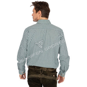 Chemise traditionnelle OEM, style bavarois allemand, en coton à carreaux, look vintage, chemise Lederhosen. - Product Image 3